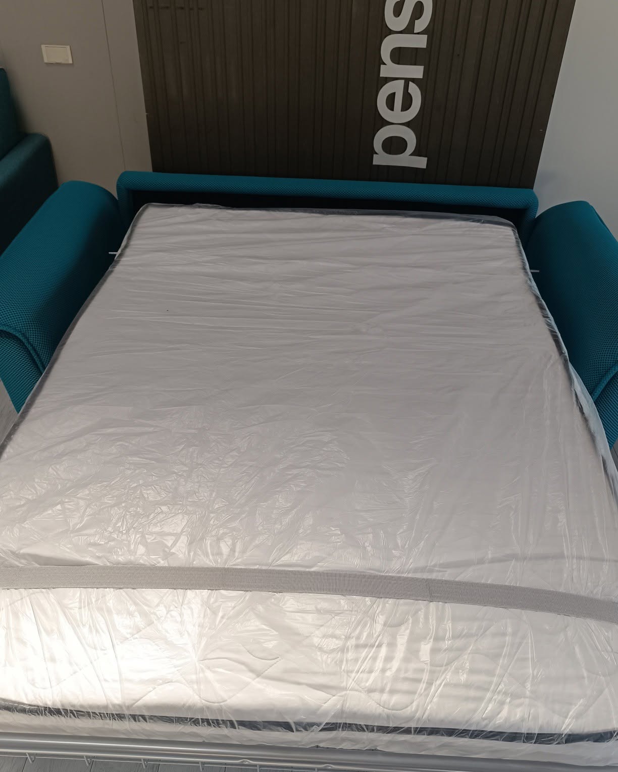 Turquoise sofa bed